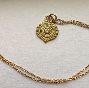 Lulu Designs Ananda Necklace (Yellow Bronze + Diamond)